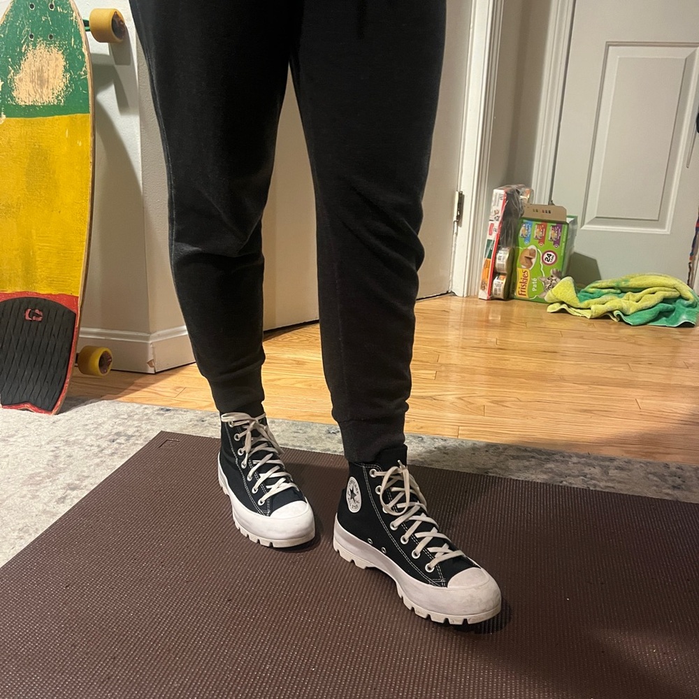 Converse Hightop platform sneakers